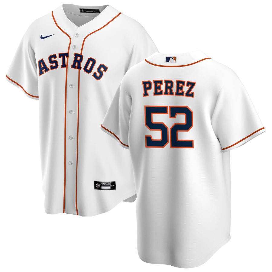 Nike Men #52 Cionel Perez Houston Astros Baseball Jerseys Sale-White